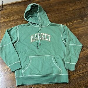 NWOT Green Market Triple Stitch Hoodie - Size Medium